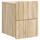vidaXL Fali éjjeli szekrény 2 pcs Sonoma Tölgy 33 x 34,5 x 43 cm