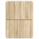 vidaXL Fali éjjeli szekrény 2 pcs Sonoma Tölgy 33 x 34,5 x 43 cm