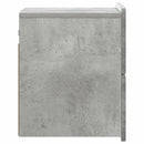 vidaXL Fali éjjeli szekrény Betonszürke 33 x 34,5 x 43 cm Szerelt Fa