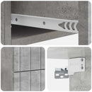 vidaXL Fali éjjeli szekrény 2 pcs Betonszürke 33 x 34,5 x 43 cm