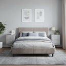 vidaXL Fali éjjeli szekrény 2 db Betonszürke 33 x 34,5 x 43 cm