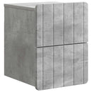 vidaXL Fali éjjeli szekrény 2 pcs Betonszürke 33 x 34,5 x 43 cm