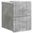 vidaXL Fali éjjeli szekrény 2 pcs Betonszürke 33 x 34,5 x 43 cm