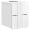 vidaXL Fali éjjeli szekrény fiókkal Magasfényű Fehér 33 x 34,5 x 43 cm