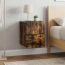 vidaXL Fali éjjeli szekrény 2 pcs Füstös Tölgy 33 x 34,5 x 43 cm