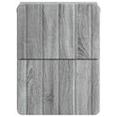 vidaXL Fali éjjeli szekrény Szürke Sonoma 33 x 34,5 x 43 cm Szerelt Fa