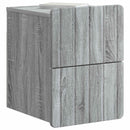 vidaXL Fali éjjeli szekrény 2 pcs Szürke Sonoma 33 x 34,5 x 43 cm