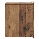 vidaXL Fali éjjeli szekrény fiókkal 2 pcs Antik Fa 33 x 34,5 x 43 cm