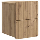 vidaXL Fali éjjeli szekrény 2 pcs Kézműves Tölgy 33 x 34,5 x 43 cm