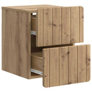 vidaXL Fali éjjeli szekrény 2 pcs Kézműves Tölgy 33 x 34,5 x 43 cm