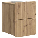 vidaXL Fali éjjeli szekrény 2 pcs Kézműves Tölgy 33 x 34,5 x 43 cm