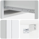 vidaXL Fali oldaltábla Fehér 59 x 34,5 x 17 cm Szerelt Fa