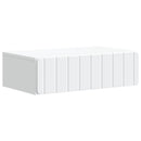 vidaXL Fali oldaltábla Fehér 59 x 34,5 x 17 cm Szerelt Fa