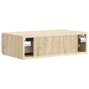 vidaXL Fali oldaltábla Sonoma Tölgy 59 x 34,5 x 17 cm Szerelt Fa