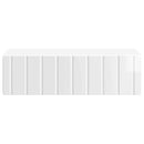 vidaXL Fali oldaltábla Magasfényű Fehér 59 x 34,5 x 17 cm Szerelt Fa