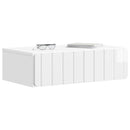 vidaXL Fali oldaltábla Magasfényű Fehér 59 x 34,5 x 17 cm Szerelt Fa