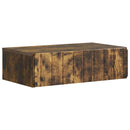 vidaXL Fali oldaltábla Füstös Tölgy 59 x 34,5 x 17 cm Szerelt Fa