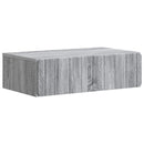 vidaXL Fali oldaltábla Szürke Sonoma 59 x 34,5 x 17 cm Szerelt Fa