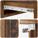 vidaXL Fali oldaltábla Antik Fa 59 x 34,5 x 17 cm Szerelt Fa