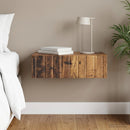 vidaXL Fali oldaltábla Antik Fa 59 x 34,5 x 17 cm Szerelt Fa
