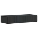 vidaXL Fali oldaltábla Fekete 87,5 x 34,5 x 17 cm Szerelt Fa