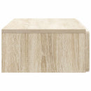 vidaXL Fali oldaltábla Sonoma Tölgy 87,5 x 34,5 x 17 cm Szerelt Fa