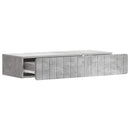 vidaXL Fali oldaltábla Betonszürke 87,5 x 34,5 x 17 cm Szerelt Fa