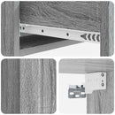 vidaXL Fali oldaltábla Szürke Sonoma 87,5 x 34,5 x 17 cm Szerelt Fa
