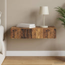 vidaXL Fali oldaltábla Antik Fa 87,5 x 34,5 x 17 cm Szerelt Fa