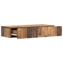 vidaXL Fali oldaltábla Antik Fa 87,5 x 34,5 x 17 cm Szerelt Fa