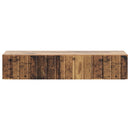 vidaXL Fali oldaltábla Antik Fa 87,5 x 34,5 x 17 cm Szerelt Fa
