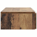vidaXL Fali oldaltábla Antik Fa 87,5 x 34,5 x 17 cm Szerelt Fa