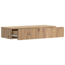 vidaXL Fali oldaltábla Kézműves Tölgy 87,5 x 34,5 x 17 cm Szerelt Fa