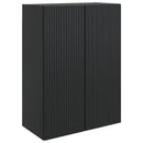 vidaXL Fali szekrény Fekete 66 x 34,5 x 90 cm Szerelt Fa