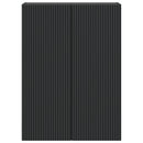 vidaXL Fali szekrény Fekete 66 x 34,5 x 90 cm Szerelt Fa