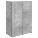 vidaXL Fali szekrény Betonszürke 66 x 34,5 x 90 cm Szerelt Fa