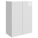 vidaXL Fali szekrény Magasfényű Fehér 66 x 34,5 x 90 cm Szerelt Fa