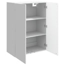 vidaXL Fali szekrény Magasfényű Fehér 66 x 34,5 x 90 cm Szerelt Fa