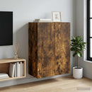vidaXL Fali szekrény Füstös Tölgy 66 x 34,5 x 90 cm Szerelt Fa