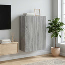 vidaXL Fali szekrény Szürke Sonoma 66 x 34,5 x 90 cm Szerelt Fa