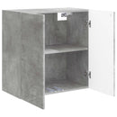 vidaXL Fali szekrény Betonszürke 59 x 31 x 60 cm Szerelt Fa
