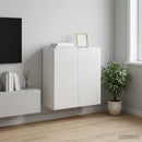 vidaXL Fali szekrény Magasfényű Fehér 59 x 31 x 60 cm Szerelt Fa