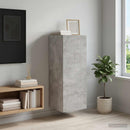vidaXL Fali szekrény Betonszürke 33 x 34,5 x 90 cm Szerelt Fa