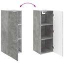 vidaXL Fali szekrény Betonszürke 33 x 34,5 x 90 cm Szerelt Fa