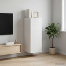 vidaXL Fali szekrény Magasfényű Fehér 33 x 34,5 x 90 cm Szerelt Fa