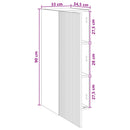 vidaXL Fali szekrény Antik Fa 33 x 34,5 x 90 cm Szerelt Fa