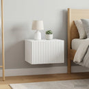 vidaXL Fali éjjeli szekrény 2 pcs Fehér 33 x 34,5 x 20 cm Szerelt Fa
