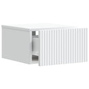 vidaXL Fali éjjeli szekrény 2 pcs Fehér 33 x 34,5 x 20 cm Szerelt Fa