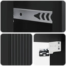 vidaXL Fali éjjeli szekrény 2 pcs Fekete 33 x 34,5 x 20 cm Szerelt Fa