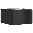 vidaXL Fali éjjeli szekrény 2 pcs Fekete 33 x 34,5 x 20 cm Szerelt Fa